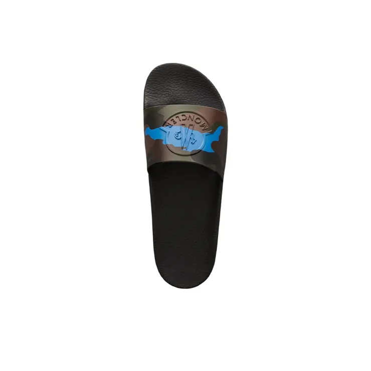 Moncler Basile Rubber Sole Slide Slippers Men's Black-2