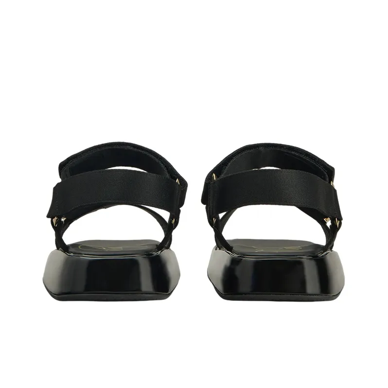 Roger Vivier Vivier Slide Trekky Strap Sandals Women's Black-4