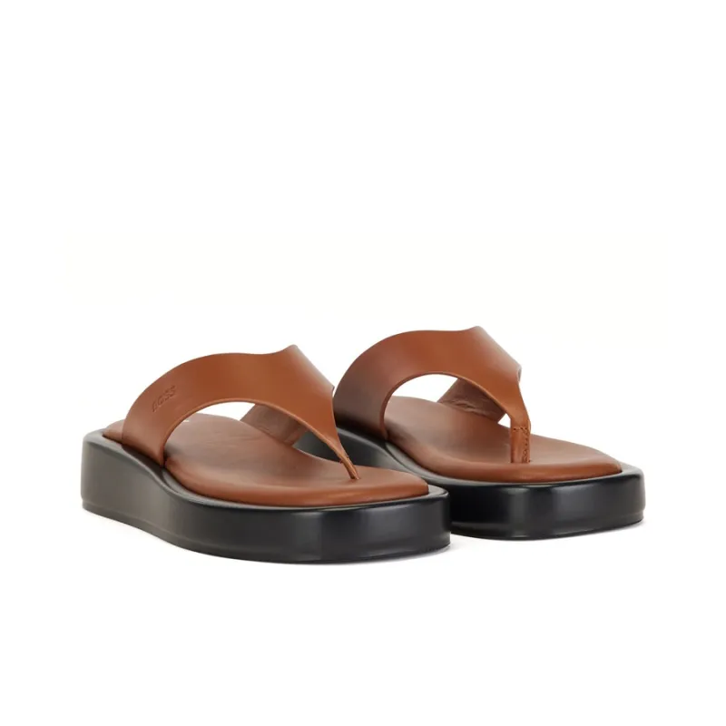 HUGO BOSS Flip Flops Women's Brown-2