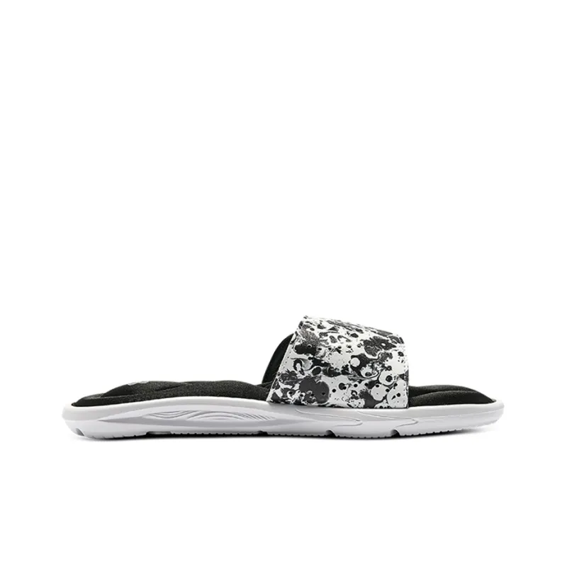 Under Armour Ignite 6 Graphic Strap Slide 'Black White' Women's-1