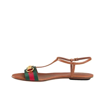 GUCCI Strap Sandals Women's Brown