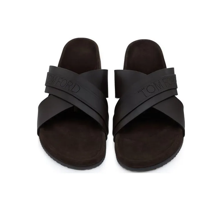 TOM FORD Other Slide Slippers Men's Brown-2