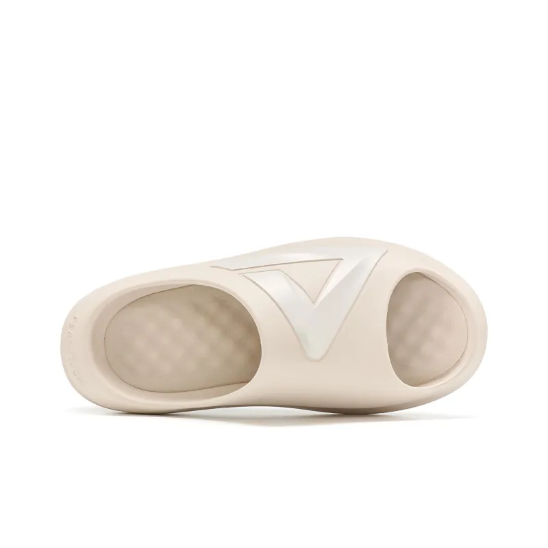 PEAK Very Small Fat Drag Slip Resistant Abrasion Resistant Slide Slippers Unisex Ivory Yellow-3