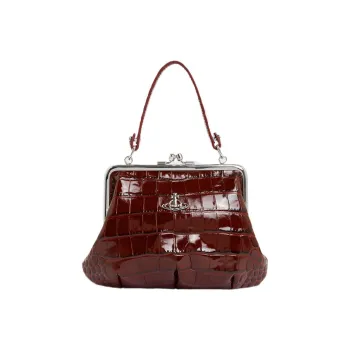 Vivienne Westwood Leather Shoulder Bag, Crossbody Bag, Wallet Women's Burgundy