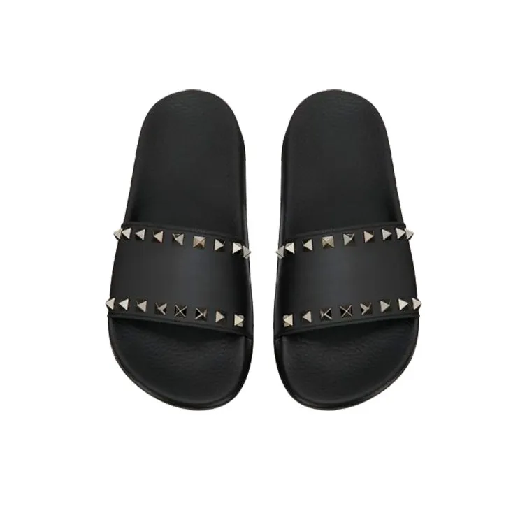 Valentino Women's Rockstud Slide 'Black'-3