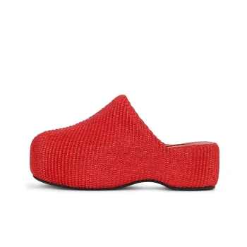 SIMON MILLER Wrap-toe Slippers Women's Red
