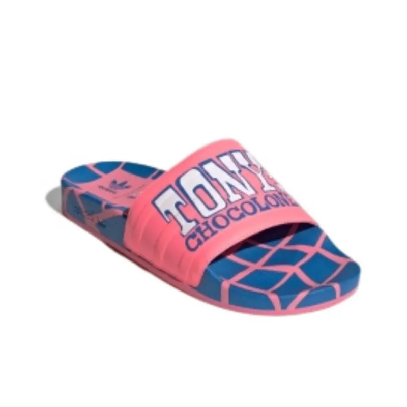 Adidas Originals Claquette Adilette Tony's Chocolonely Rouge 'Acid Red Bluebird'-2