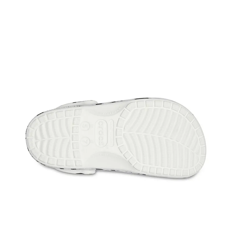 Crocs Baya Lined Clog Fleece Lined Unisex White Gray Slippers 'White Grey'-5