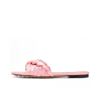Bottega Veneta Raffia Stretch Flat Sandals Blossom Women's