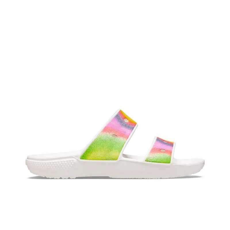 Crocs Slide Slippers Unisex White/Multicolor Color-1