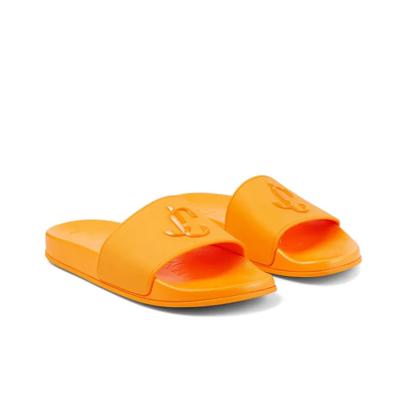 Jimmy Choo Rubber Sole Slip Resistant Sandals Women's Orange-1