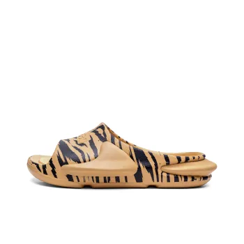 Jeep Slide Slippers Men Tiger Print Brown