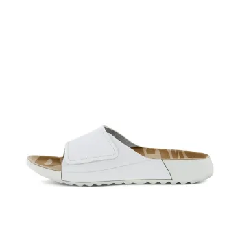 Ecco Rubber Sole Slide Slippers Women's White