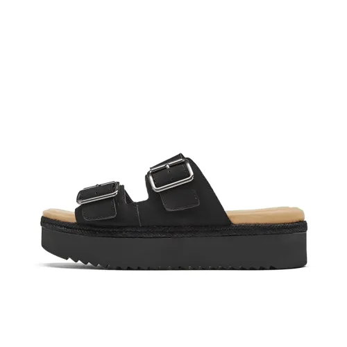 Clarks Slide Slippers Women's Black