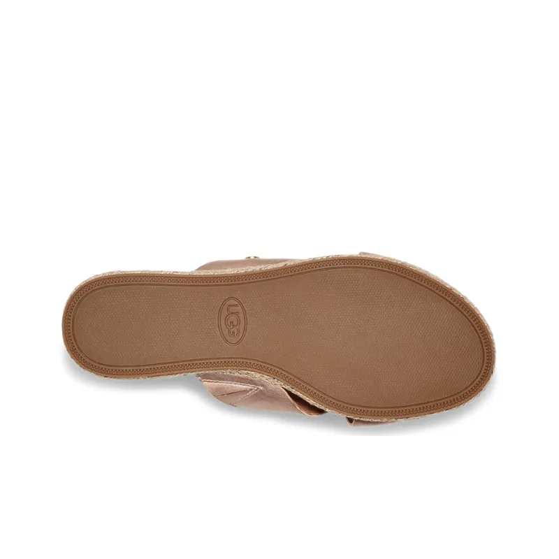 UGG Rubber Sole Slide Slippers Women's Rose Gold-5
