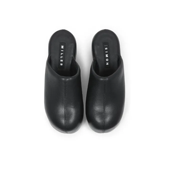 SIMON MILLER Wrap-toe Slippers Women's Black-2