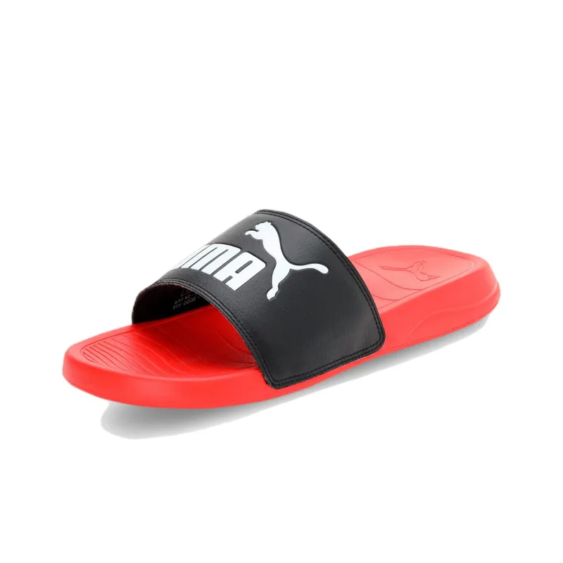 PUMA Popcat 20 Rubber Sole Slide Slippers Unisex Red Black White-2