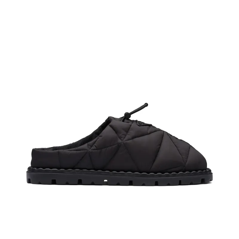 PRADA Quilted Slides Black Nylon-1