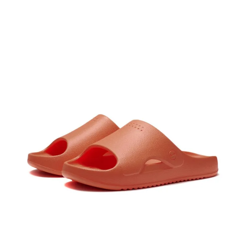 LiNing Rubber Sole EVA Quiet Slide Slippers Men's Orange-2