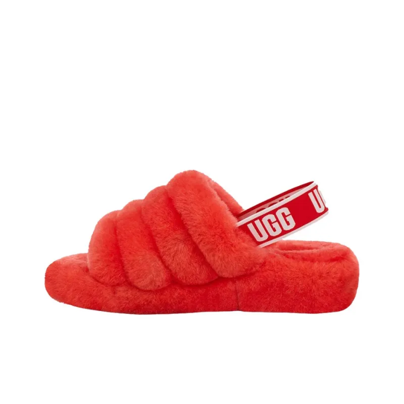 UGG Fluff Yeah Slide Red Currant Women's-0