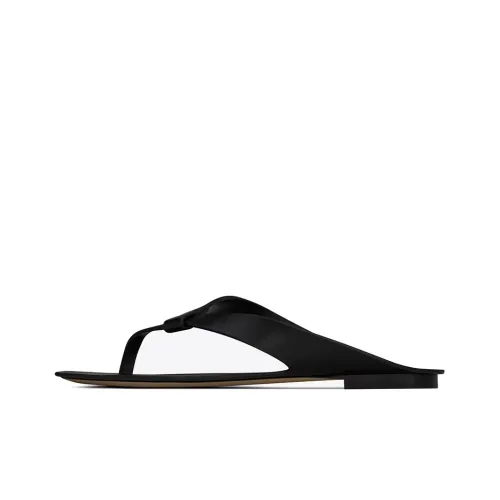 SAINT LAURENT Tower Leather Sandals