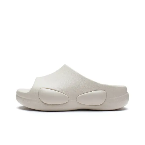 LiNing CF Tracing EVA Quiet Slide Slippers Unisex Ecru