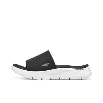 Skechers ON THE GO EVA Rubber Sole Slip Resistant Abrasion Resistant Slide Slippers Men's Black White