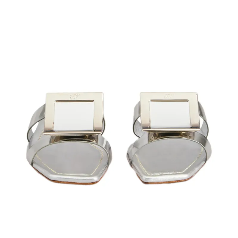 Roger Vivier Müller Slippers Women's Silver-3
