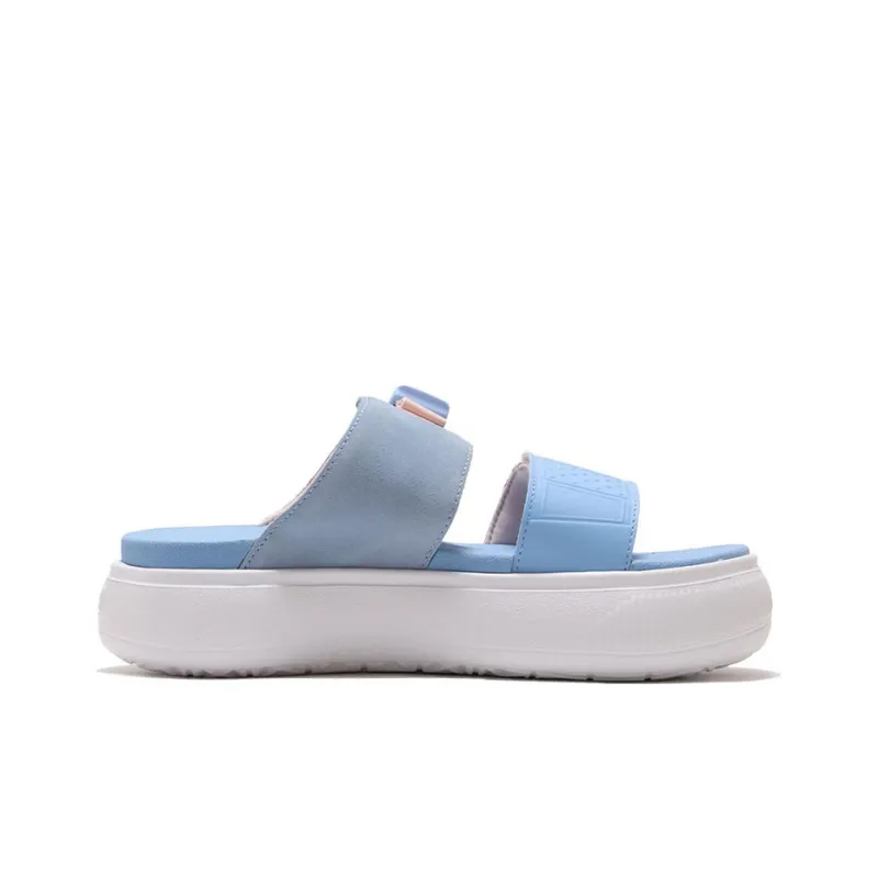 PUMA SUEDE MAYU Rubber Sole Slide Slippers Women's Blue Pink-1