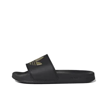 Adilette Women's Adidas Originals Lite Slide 'Black Matte Gold' Women's