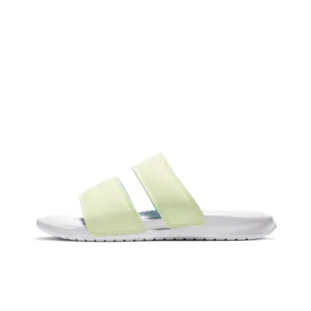 Nike Benassi Duo Ultra Slide White/Yellow Women's