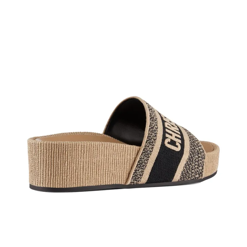 DIOR Dway Slide Slippers Women's Beige Camel-2