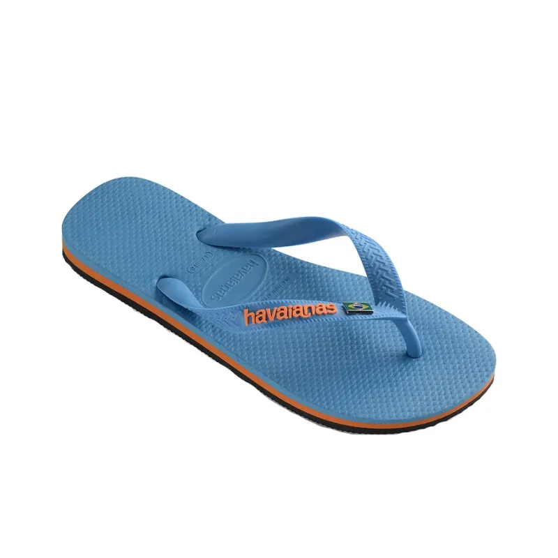 Havaianas HAVIANA Brasil Layers Brazilian National Flag Flip Flops Unisex Turquoise-2