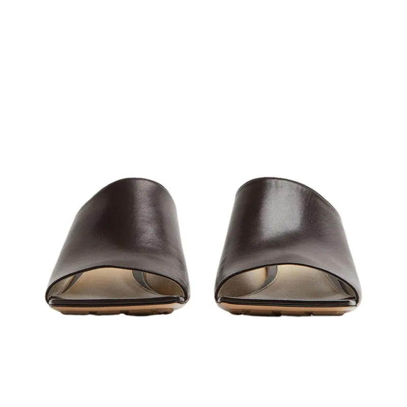 Bottega Veneta Stretch Odor Resistant Slide Slippers Women's Brown-3