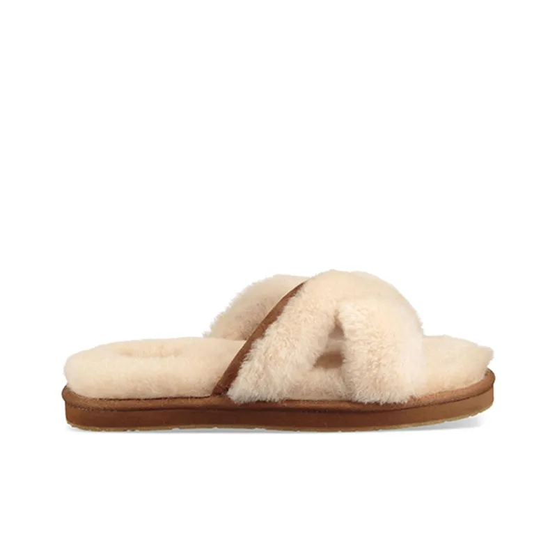 UGG Rubber Sole Slide Slippers Women's Nude-1