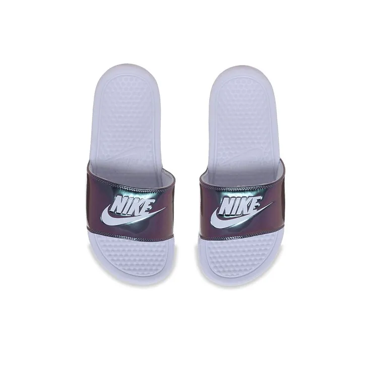 Nike Benassi Jdi Print 'Purple White' Women's-3