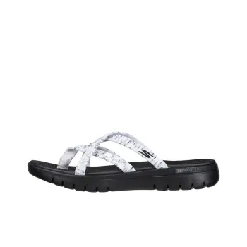 Skechers On-The-GO Fle Rubber Sole Slippers Women's White Black