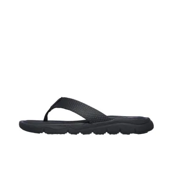 Skechers Relaxed Fit Rubber Sole Slip-Resistant Slide Slippers Men's All Black