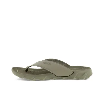Ecco Drive Rubber Sole Abrasion Resistant Flip Flops Women's Vetiver Green
