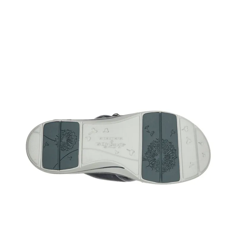 Skechers ARCH FIT LOUNGE Rubber Sole Quick Dry Slide Slippers Women's Blue-4