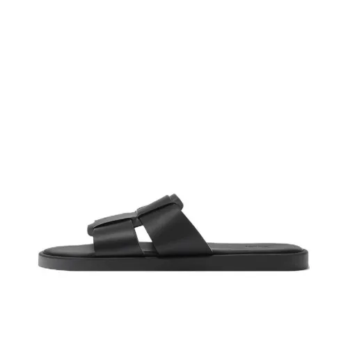 ZARA Slide Slippers Men Black