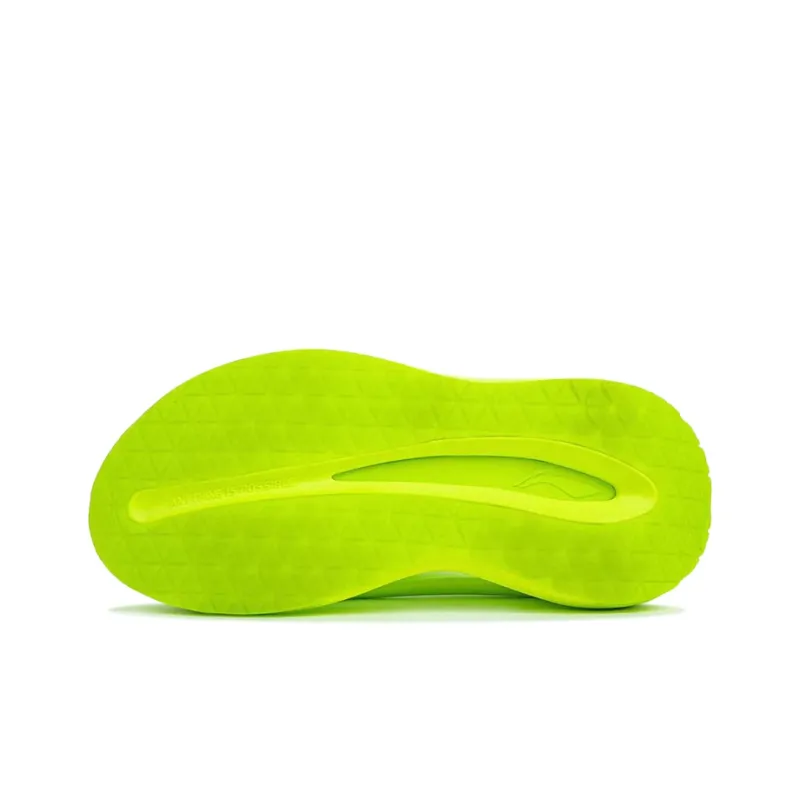 LiNing Quiet Abrasion Resistant Slide Slippers Men's Fluorescent Verdant Green-4
