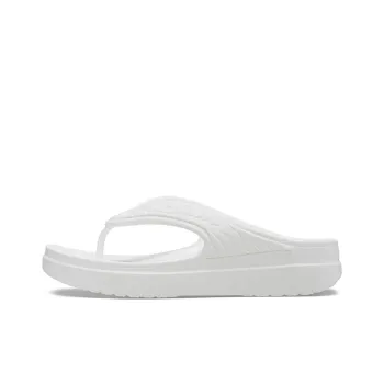 Crocs Sloane Snake Lightweight Cozy Sports Slippers White Women's