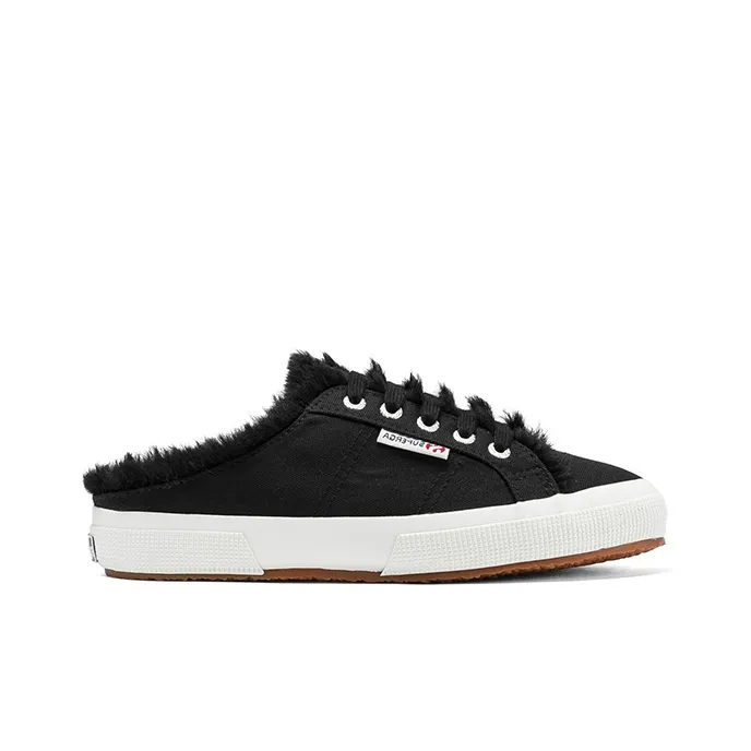 SUPERGA Sports Slippers Women's Black-1