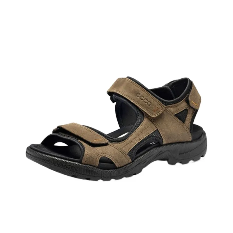Ecco Beach Sandals Men Brown Black-1