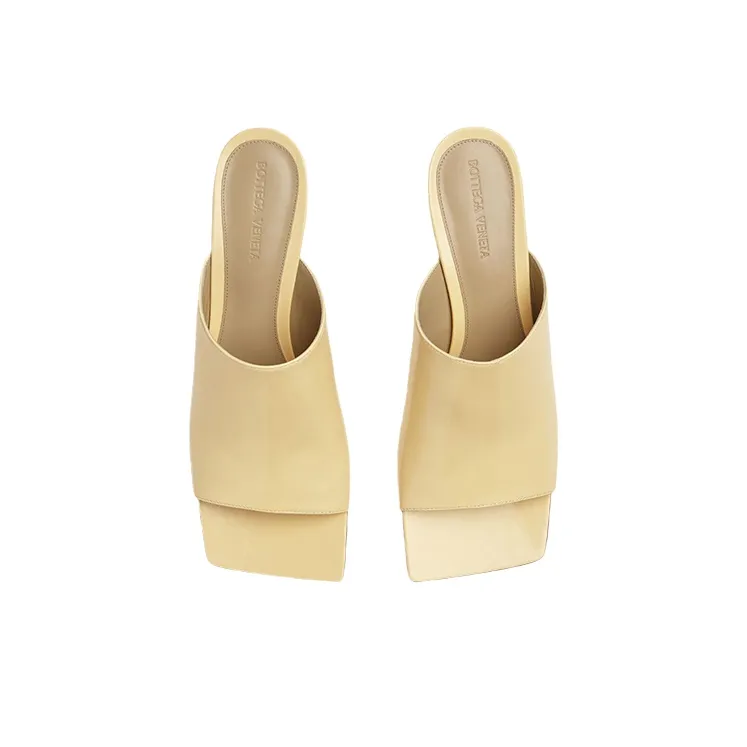 Bottega Veneta Stretch Slide Slippers Women's Nude-3