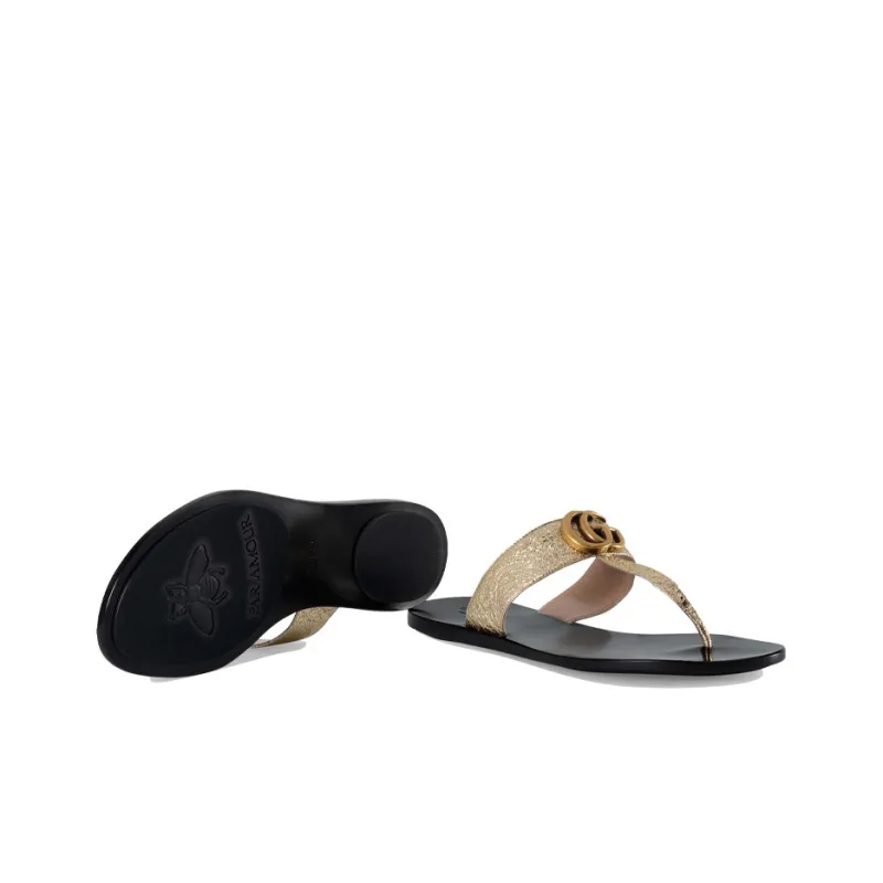 GUCCI Stylish Sandal Women's Gold-5