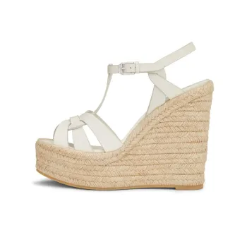 SAINT LAURENT Tribute Wedge Sandals Women's