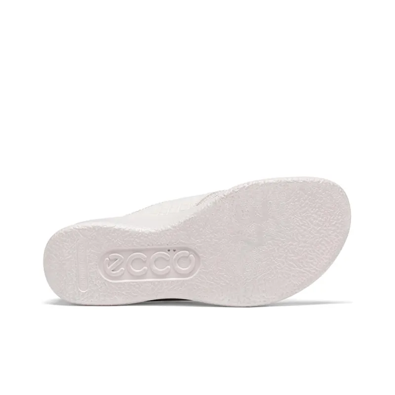 Ecco Smooth Collection Slippers Women's White-3