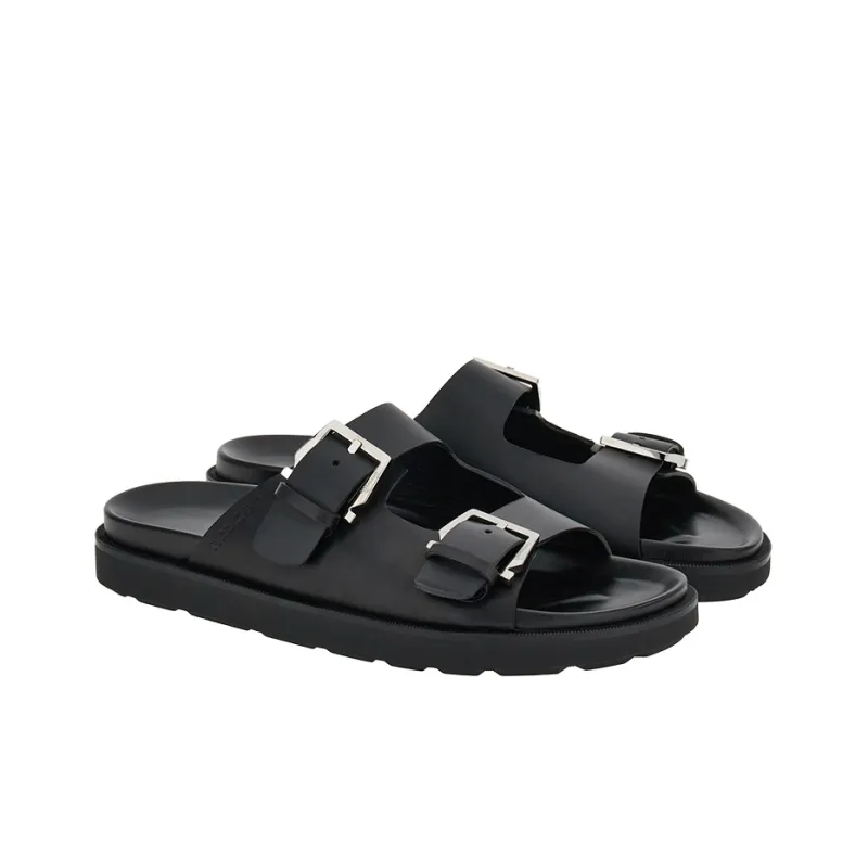 FERRAGAMO Double-buckle Strap Sandals-1